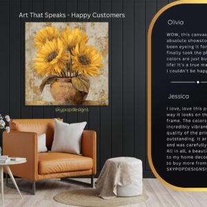 Sunflower Vase Art