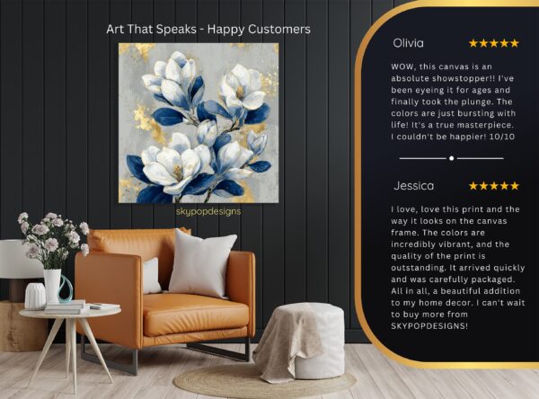Blue Magnolia Art