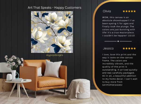 Elegant Magnolia Bloom Art