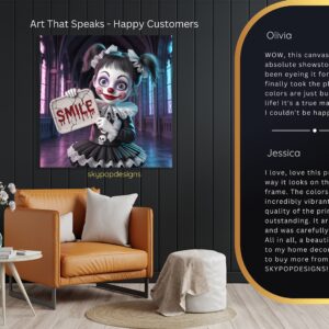 Creepy Clown Smile Art