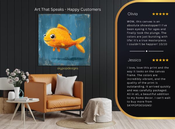 Happy Goldfish Art