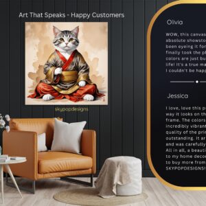 Samurai Cat Art