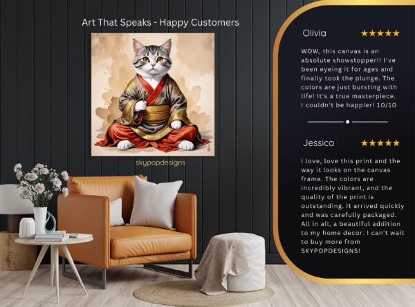 Samurai Cat Art