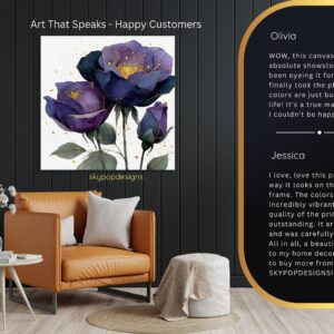 Purple Peonies Art
