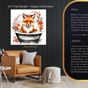 Fox Bathtub Art