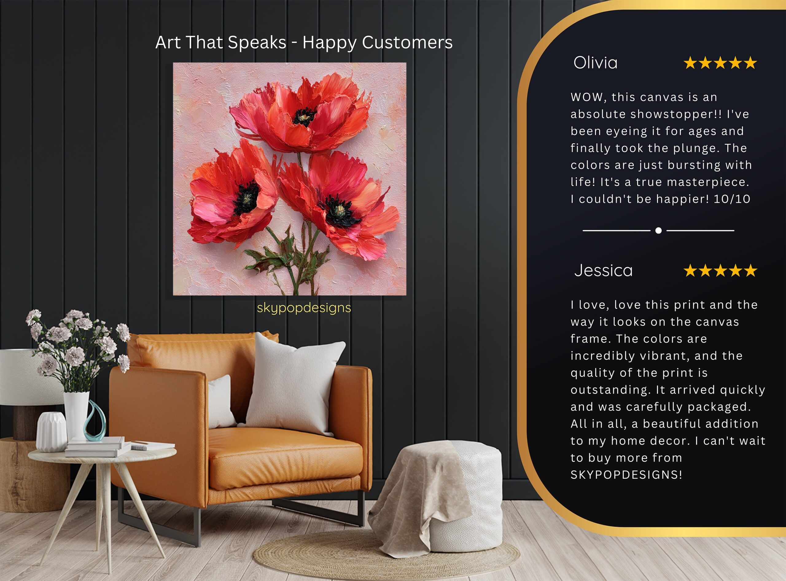 8.jpg Red Poppy Flower Art
