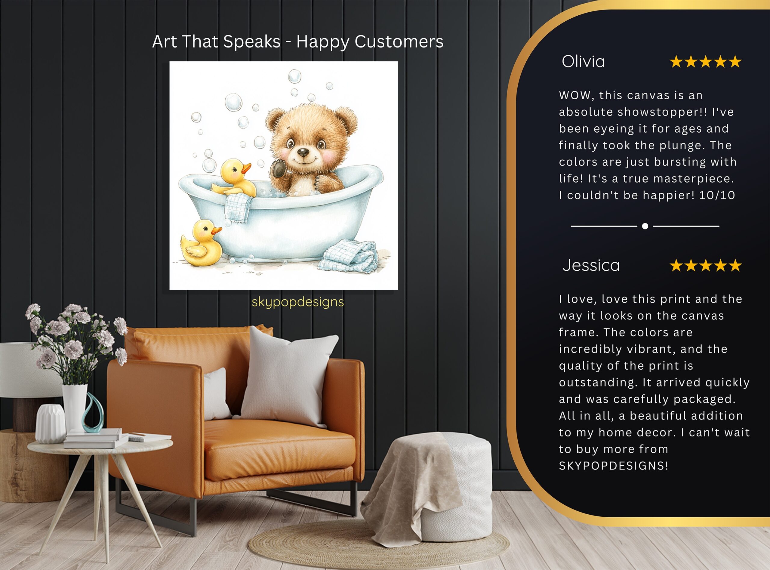 8.jpg Bear and Duck Bath Art