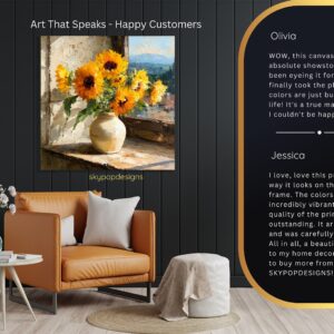 Sunflower Vase Art