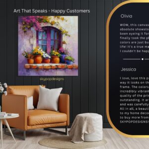 Vibrant Window Garden Art