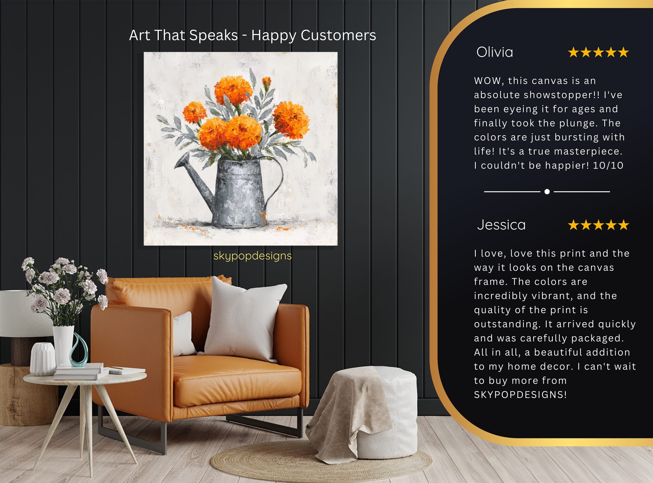 8.jpg Marigold Watering Can Art