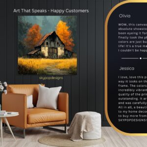 Rustic Autumn Barn Art