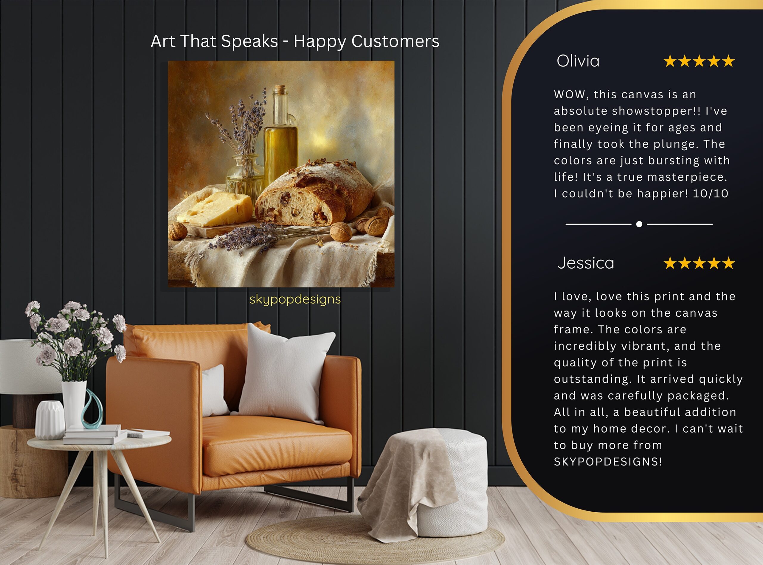 8.jpg Rustic Bread and Cheese Art