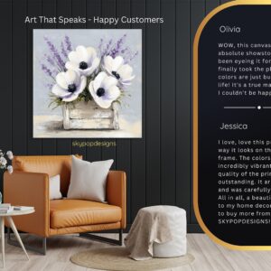 Lavender Poppy Art