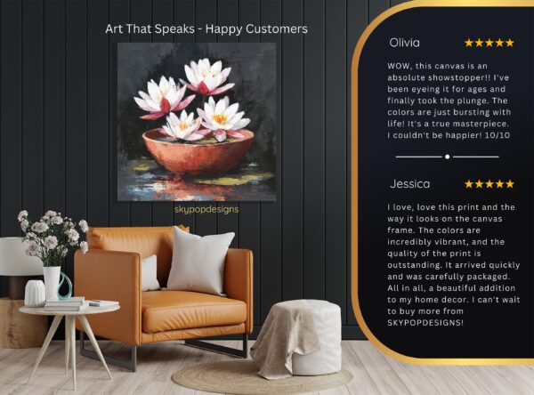 Lotus Flower Bowl Art