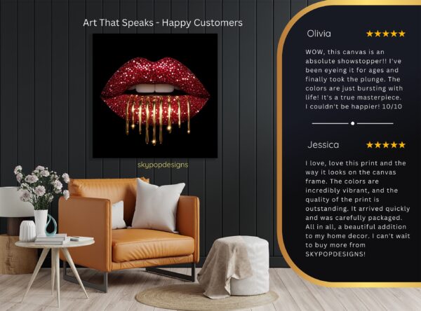 Glamorous Lips Art