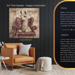 Llama Chair Art