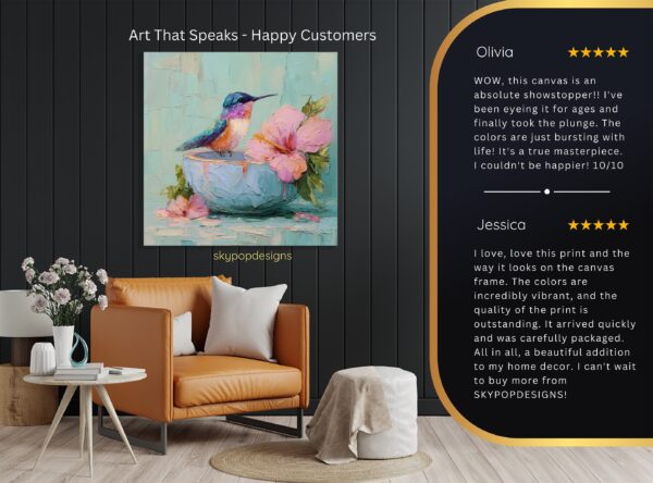Hummingbird Hibiscus Art