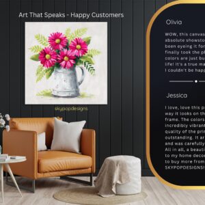 Rustic Daisy Bouquet Art