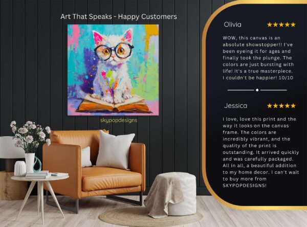 Nerdy Cat Art