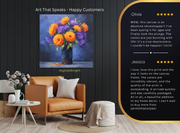 Vibrant Floral Bouquet Art