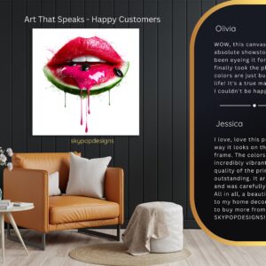 Watermelon Lips Art