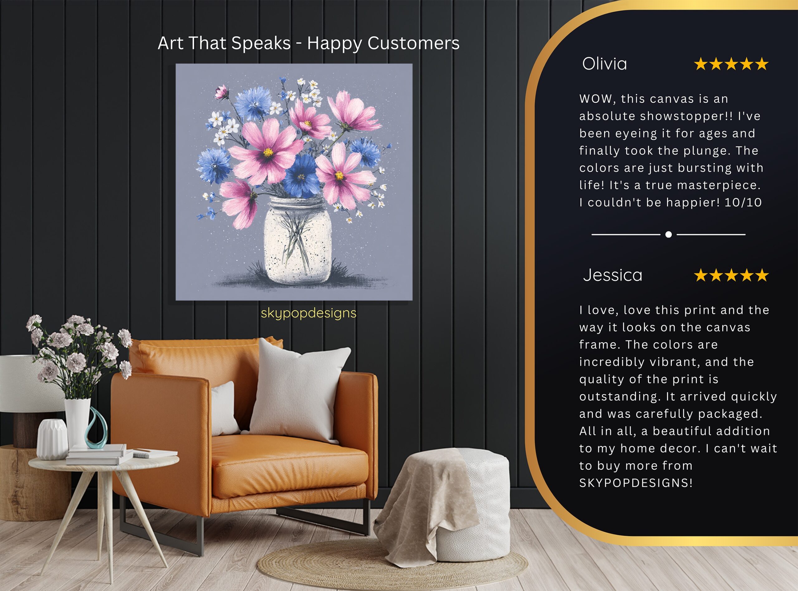 8.jpg Mason Jar Flower Bouquet Art
