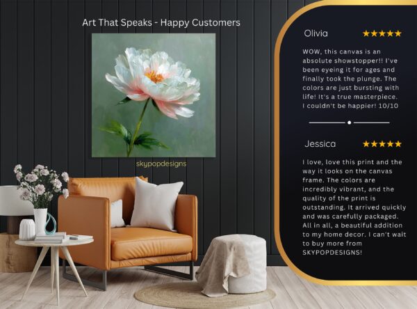 Peony Bloom Art