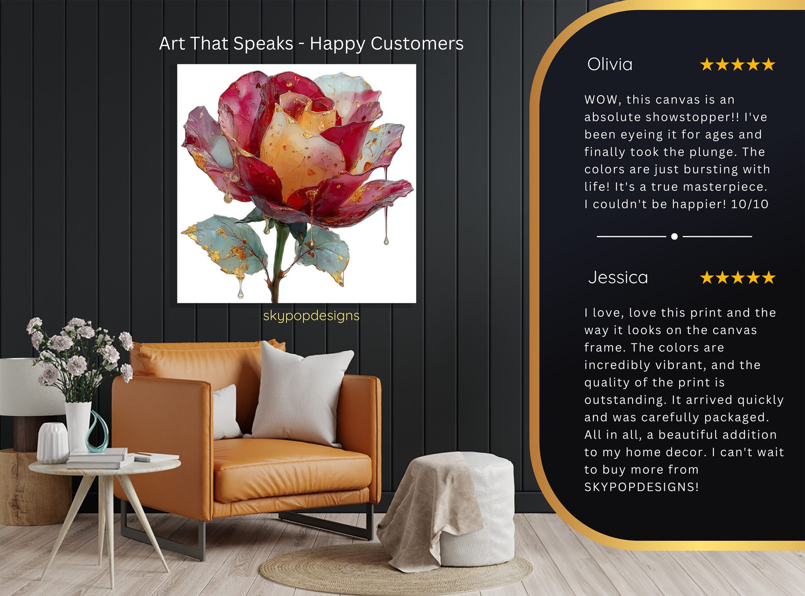 8.jpg Vibrant Rose Bloom Art