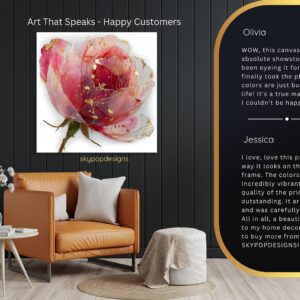 Pink Peony Art
