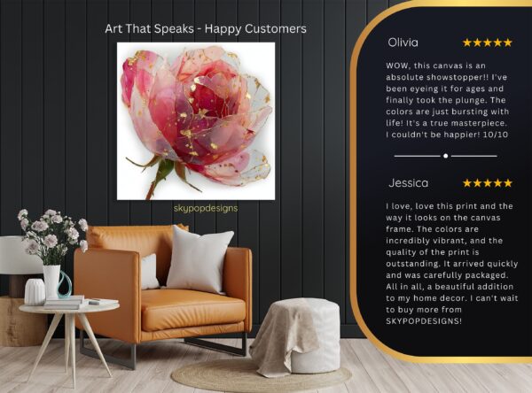 Pink Peony Art