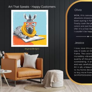 Zebra Reading Art