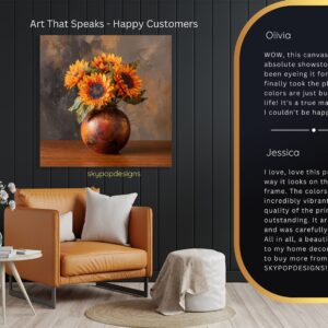 Sunflower Vase Art