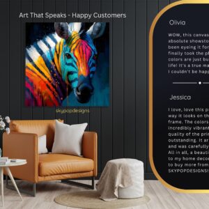 Zebra Splash Art