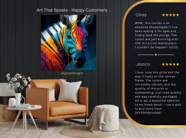 Zebra Splash Art