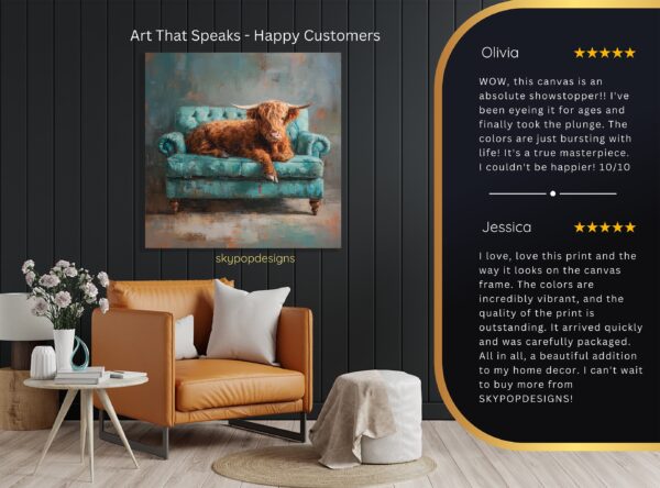 Highland Cow Art