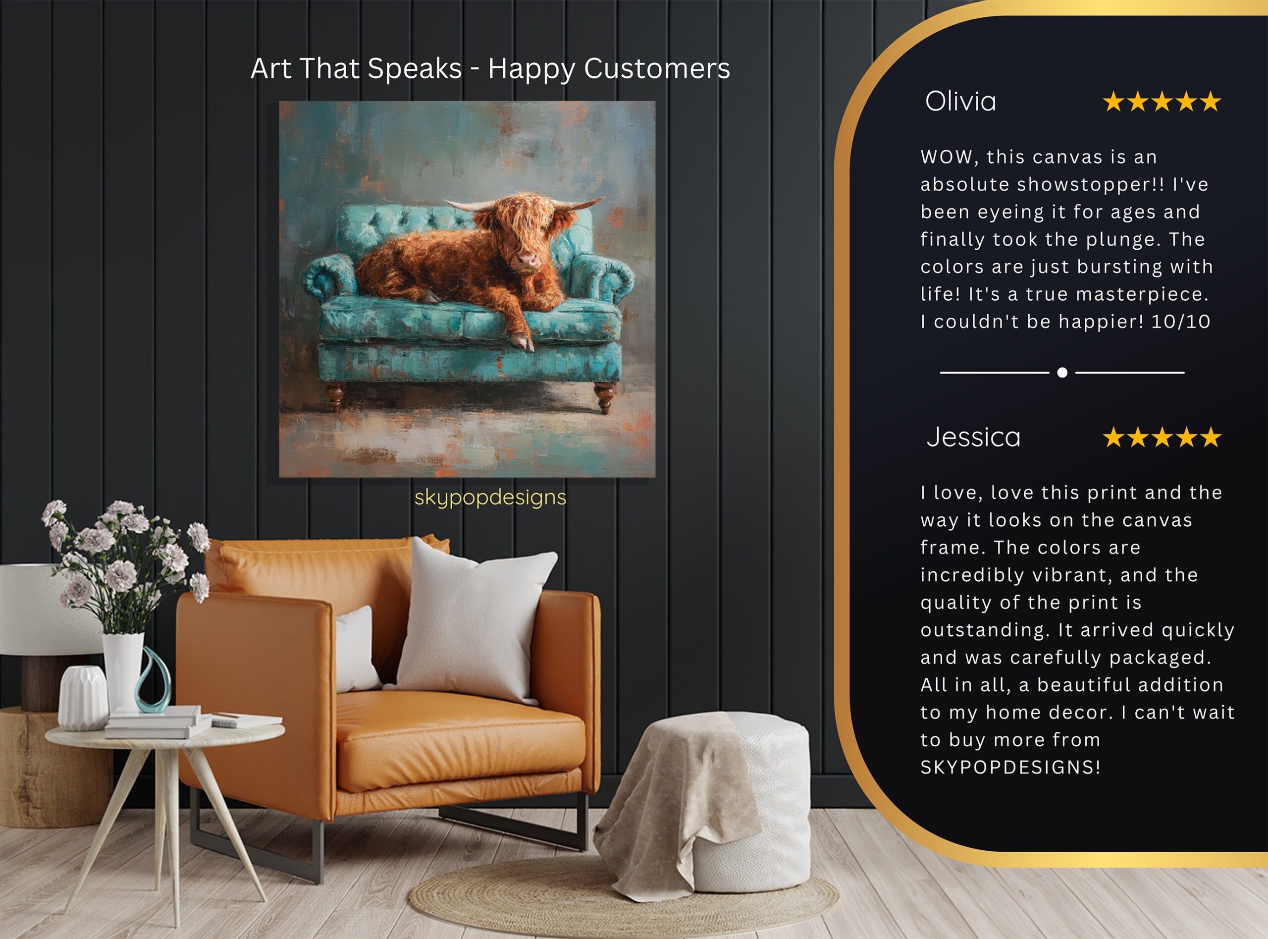 8.jpg Highland Cow Art