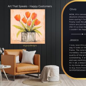 Orange Tulips Art