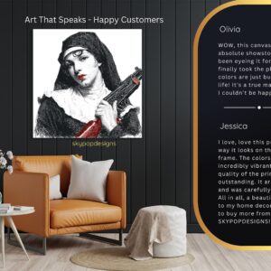 Nun with Gun Art