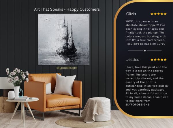 Sailboat Silhouette Art