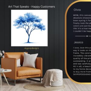 Blue Tree Art