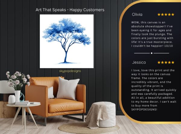 Blue Tree Art