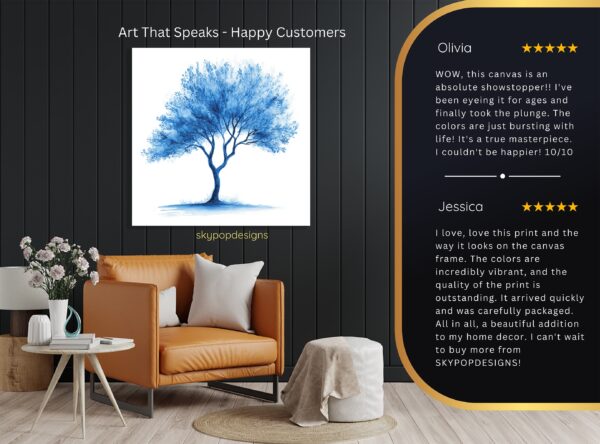Blue Tree Art