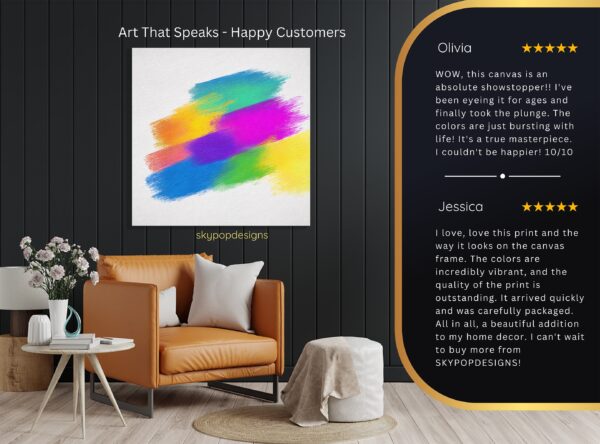 Vibrant Brushstrokes Art