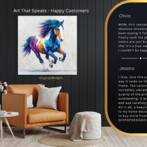 Colorful Horse Art