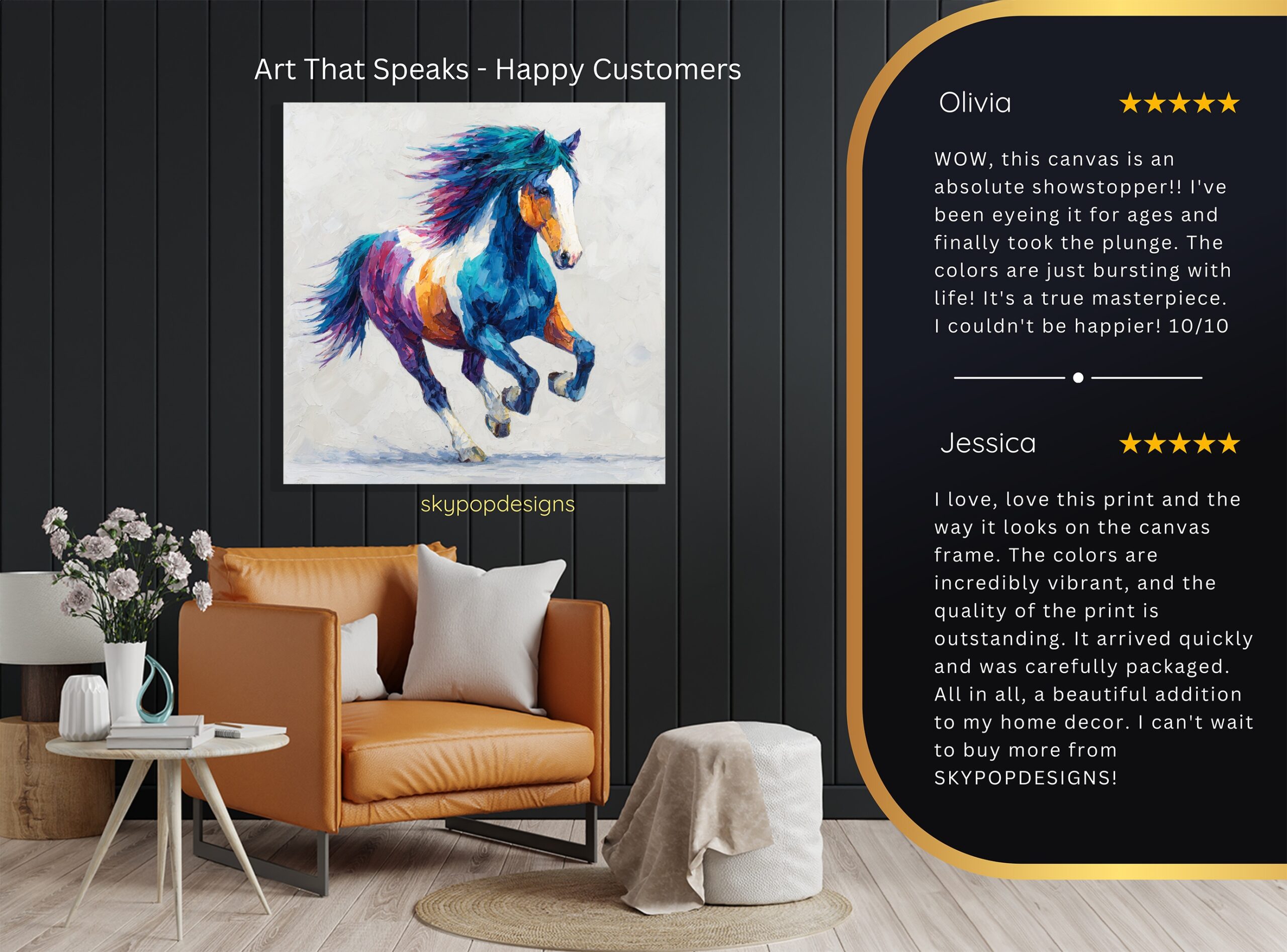 8.jpg Colorful Horse Art