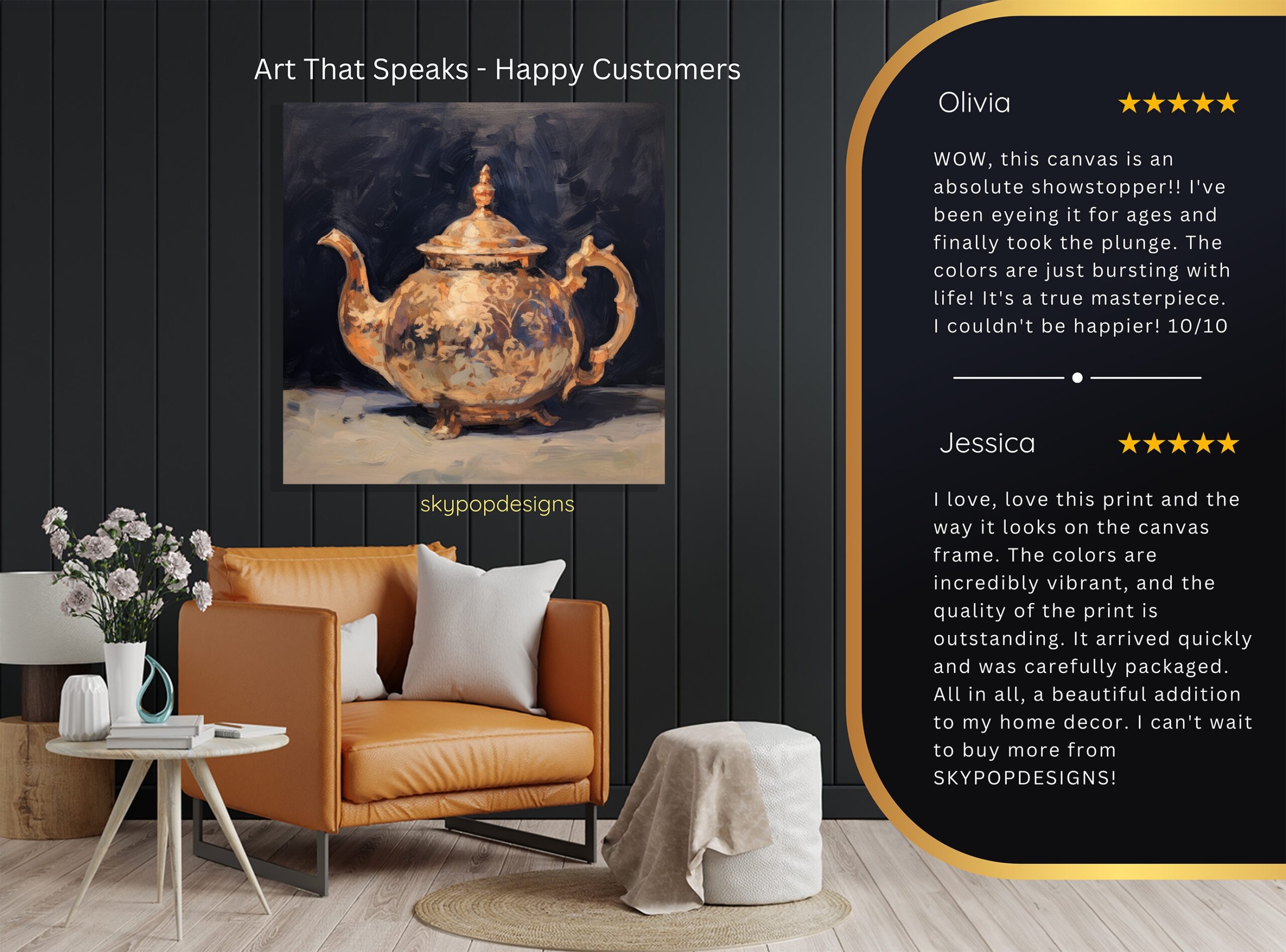 8.jpg Ornate Teapot Kitchen Art