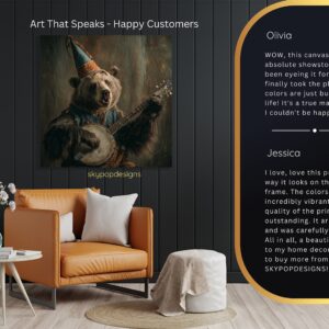 Bear Banjo Art