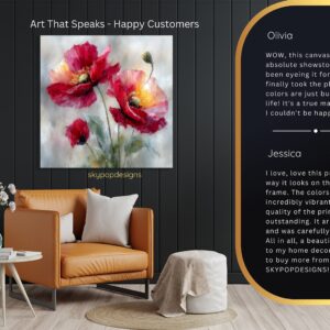 Vibrant Poppy Art