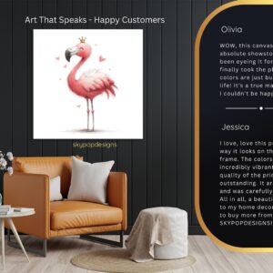 Flamingo Crown Art