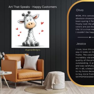 Giraffe Love Art